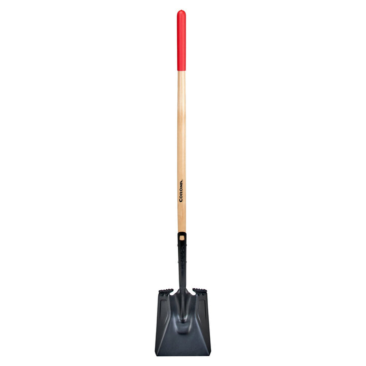 Corona SS16000 Boron Steel 14-Gauge Square Point Shovel, Hardwood Handle