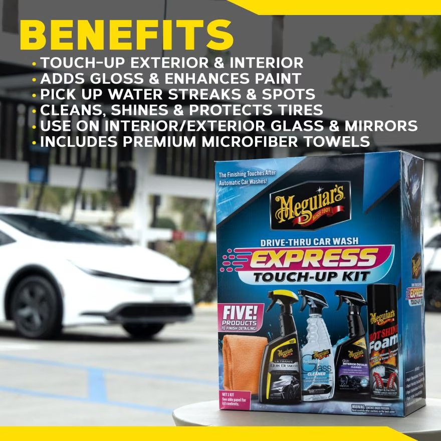 Meguiar's G55254 Drive-Thru Car Wash Express Touch-Up Kit - Perfect for Touching Up Your Ride After Washing