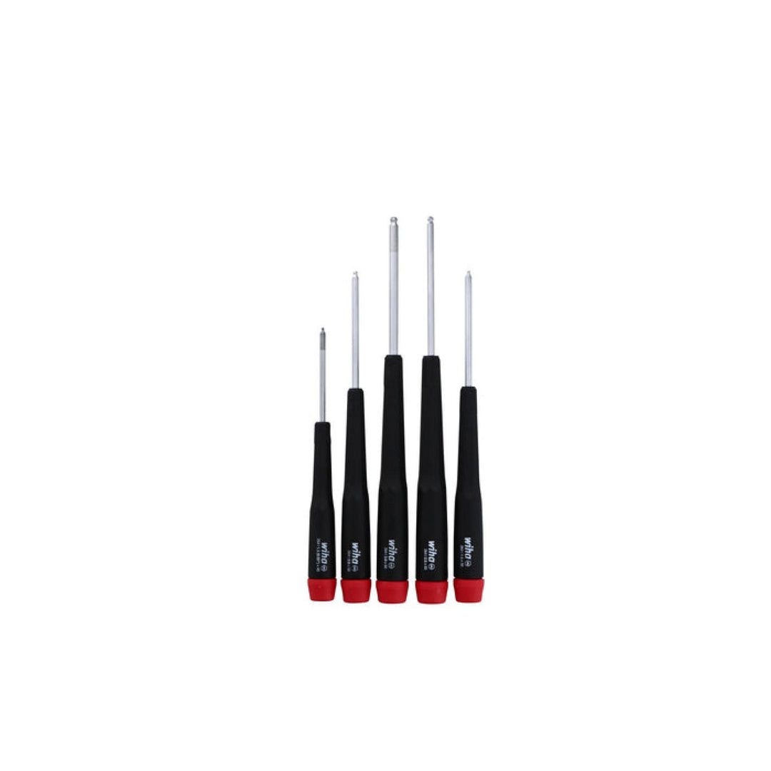 Wiha Tools 26491 Precision Ball End Hex Metric Driver, 5 Pc. Set