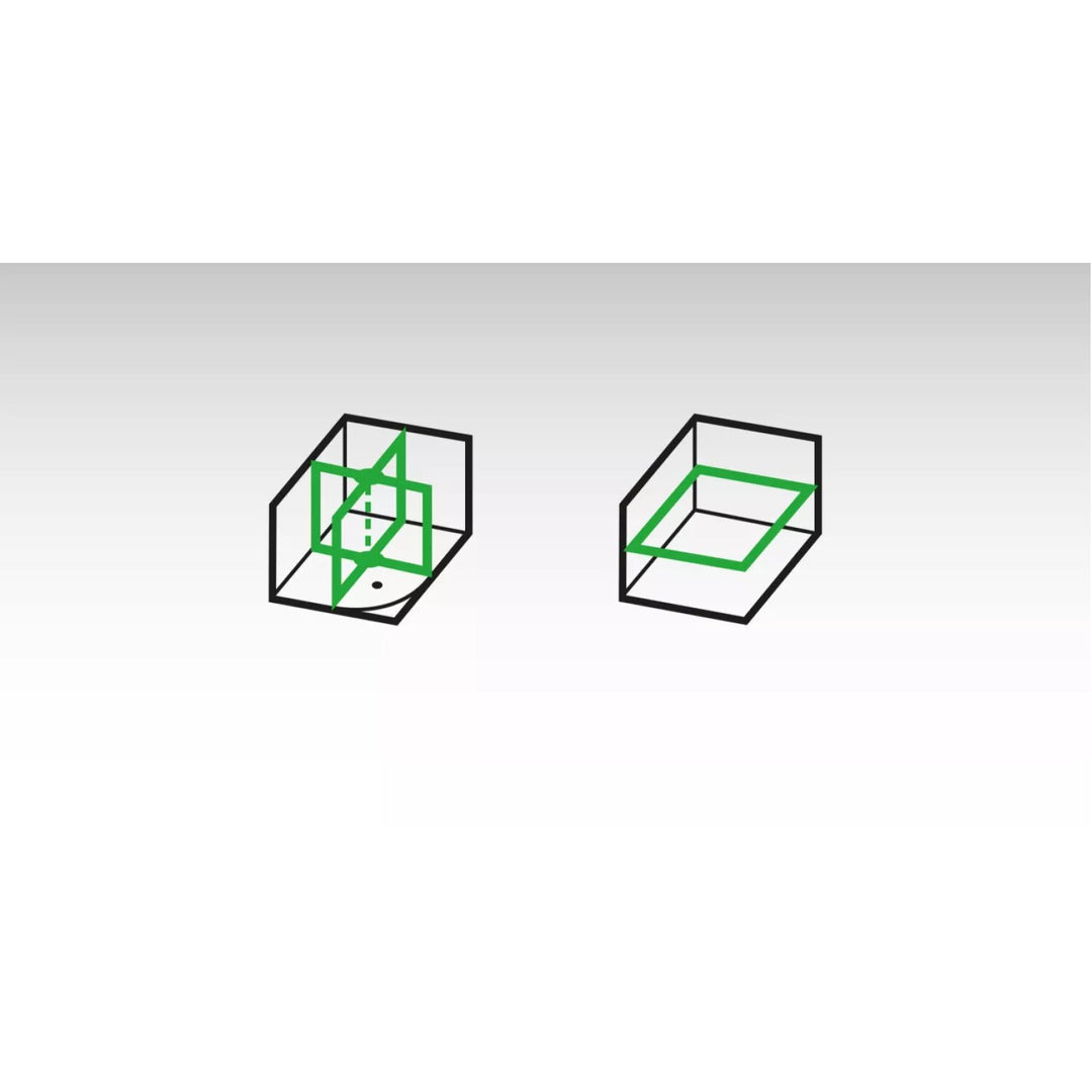 Stabila 03410 Multi-line laser LAX 600 G, 12 V system, 5-piece set, without battery and charger