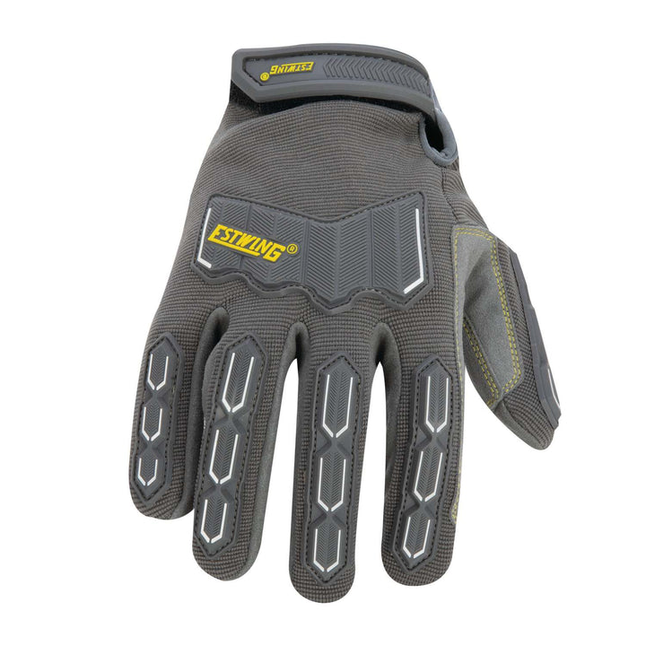 Estwing EWIMP0608 Impact Resistant Synthetic Leather Palm Work Glove with Anti-Vibration Palm, Small