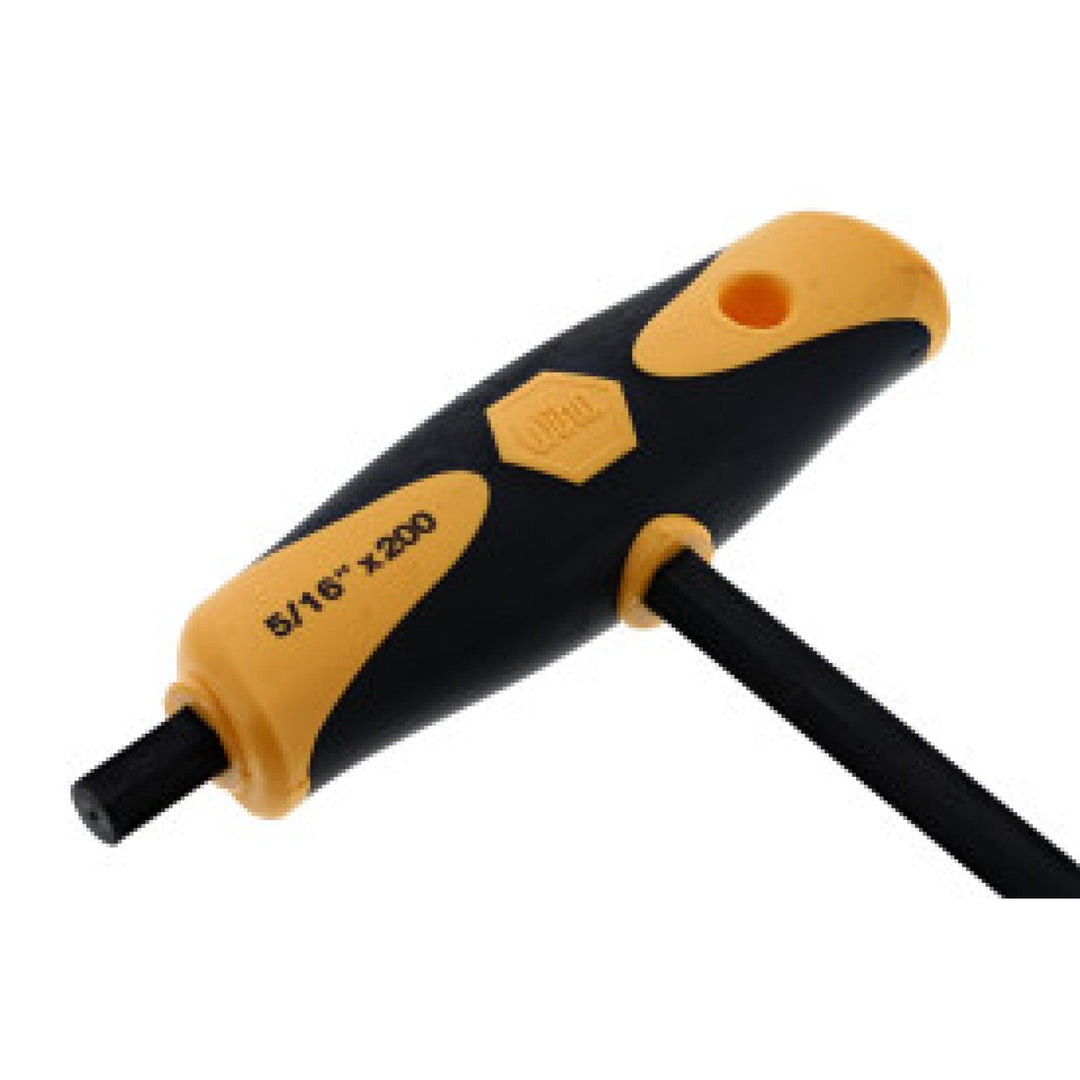 Wiha Tools 33439 5/16" x 7.9" Soft Grip Dual Drive Ball End Hex T-handle