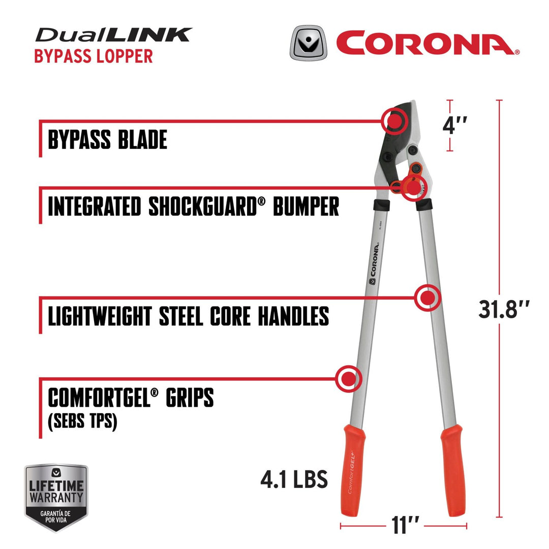 Corona SL 4264 DualLINK Bypass Lopper, 1-3/4 in. Cut Capacity