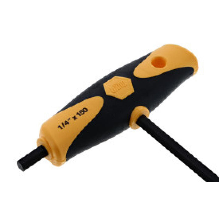 Wiha Tools 33433 1/4" x 5.9" Soft Grip Dual Drive Ball End Hex T-handle