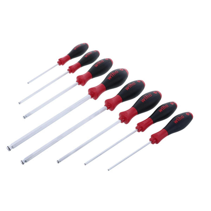 Wiha Tools 36793 MagicRing® Ball End Inch Screwdriver 8 Piece Set