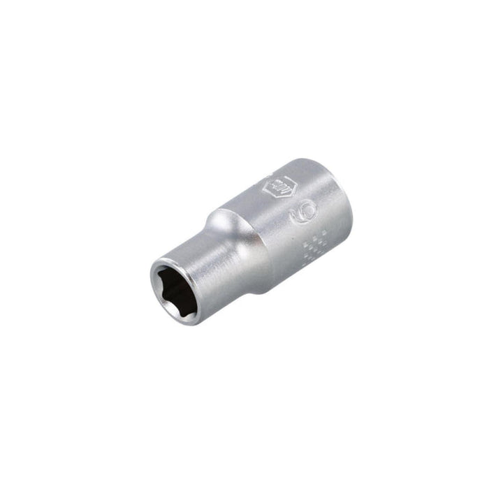 Wiha Tools 33319 6 Point - 1/4 Inch Drive Socket - 6.0mm x 25mm