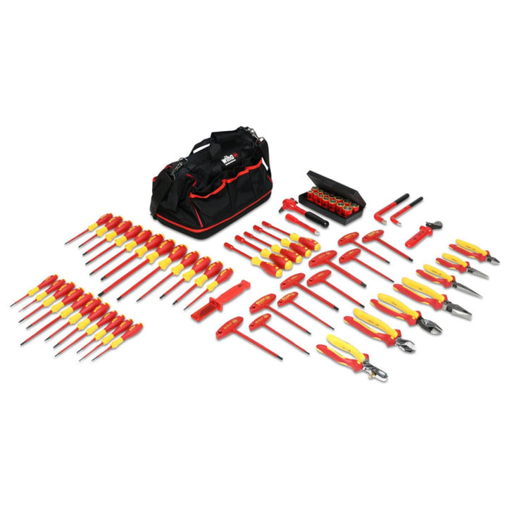 Wiha Tools 32876 Insulated Screwdriver & Pliers Set, 66 Pc.
