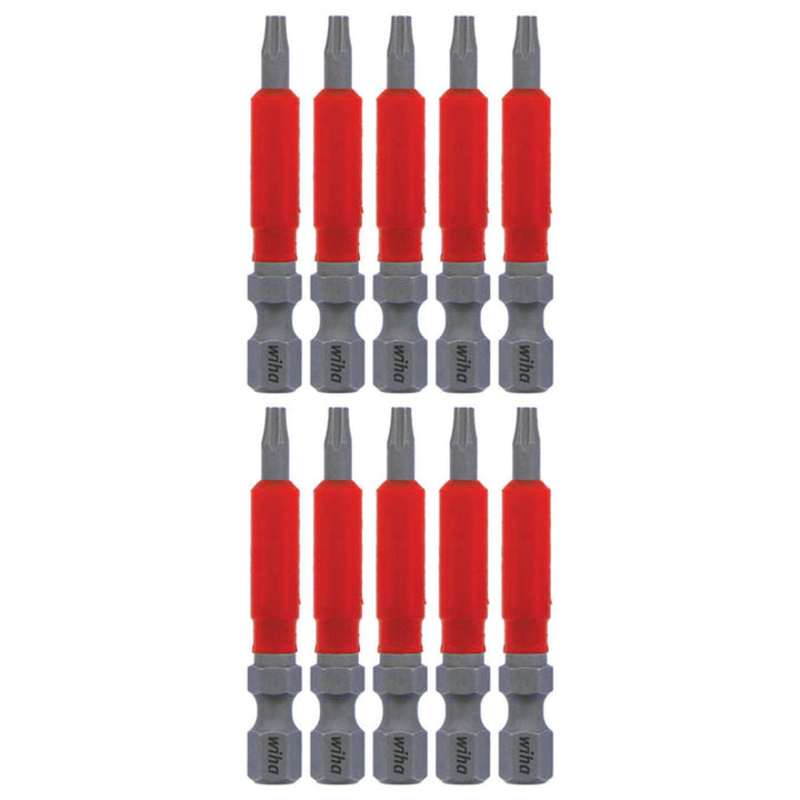 Wiha Tools 76553 MaxxTor Impact Bit TORX® T10 x 49mm - 10 Pack