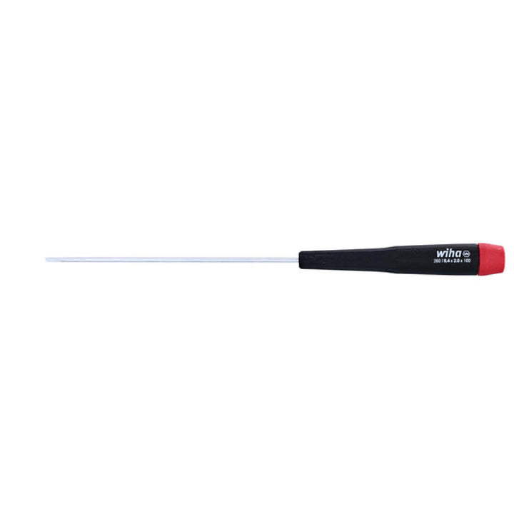 Wiha Tools 26023 Precision Slotted Screwdriver 2.0 (5/64") x 100mm