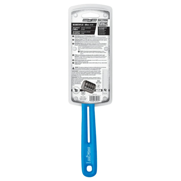 Channellock 806SWLG 6-inch Lightweight Extra Slim Jaw WideAzz® Adjustable Wrench