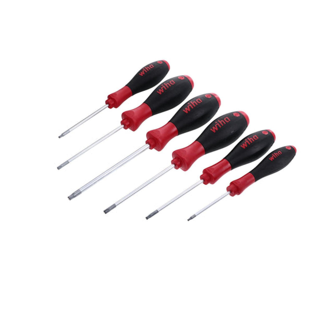 Wiha Tools 36290 SoftFinish MagicSpring Screw Holding TORX® Screwdriver Set, 6 Pc.