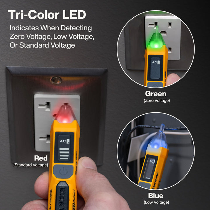 Klein Tools NCVT7 Non-Contact Voltage Tester with Signal Strength, 12-1000V AC