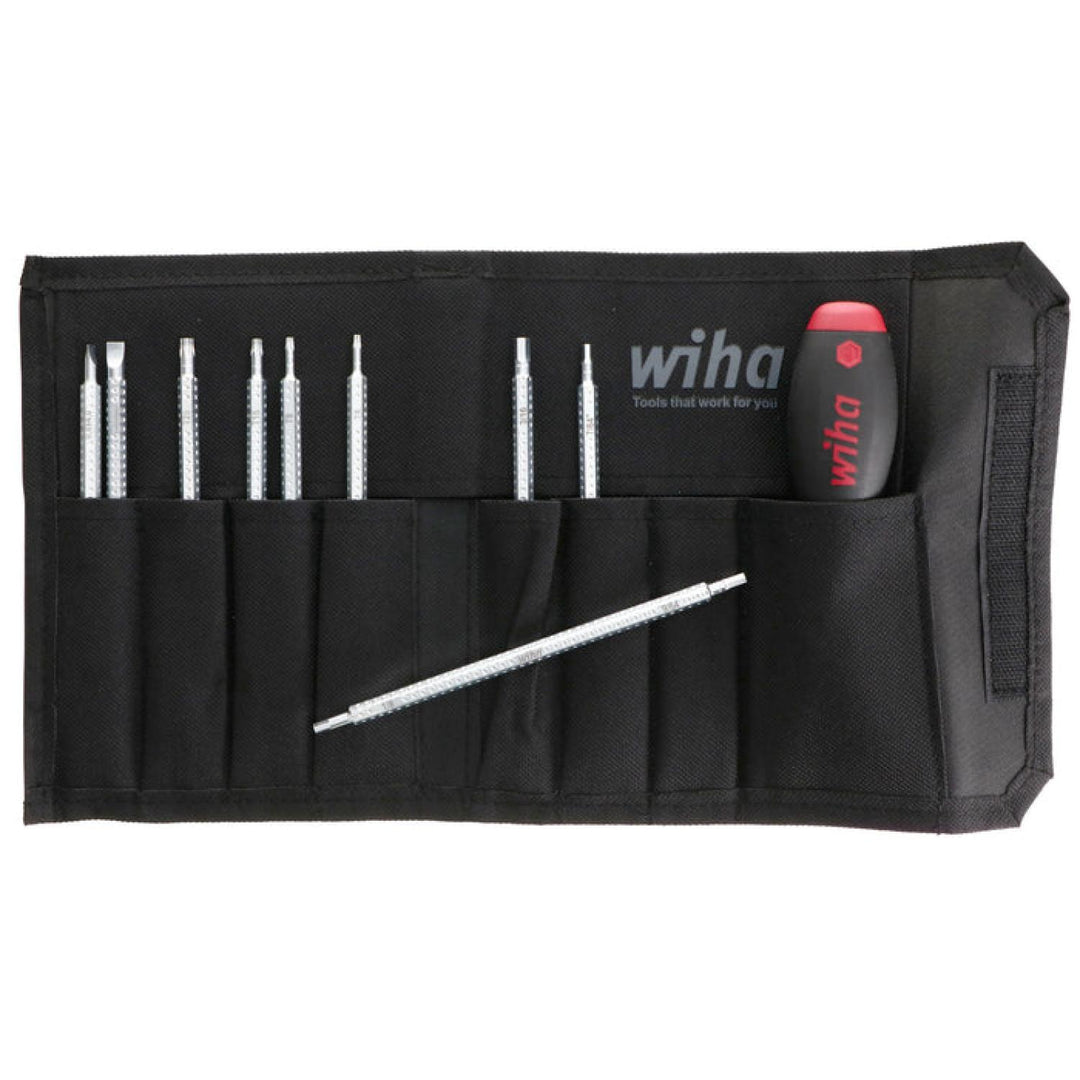 Wiha Tools 28199 10 Piece Drive-Loc VI Slotted/Phillips/TORX/Hex Pouch Set