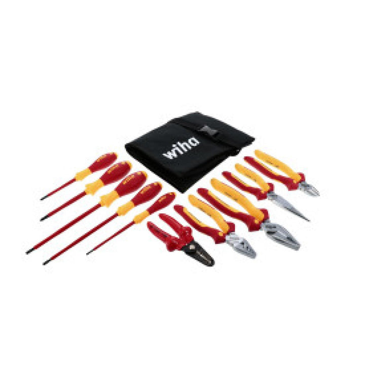 Wiha Tools 32868 Insulated Pliers / Slotted / Phillips Screwdriver Set, 10 Pc.