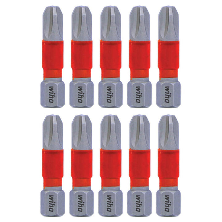 Wiha Tools 76503 MaxxTor Impact Bit Phillips #3 - 29mm - 10 Pack