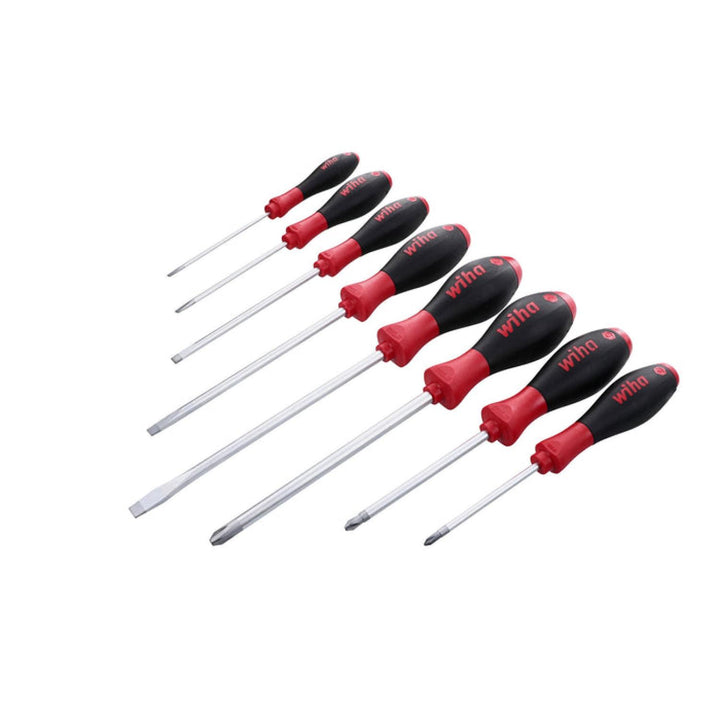 Wiha Tools 30298 SoftFinish Slotted/Phillips Screwdrivers, 8 Pc. Set