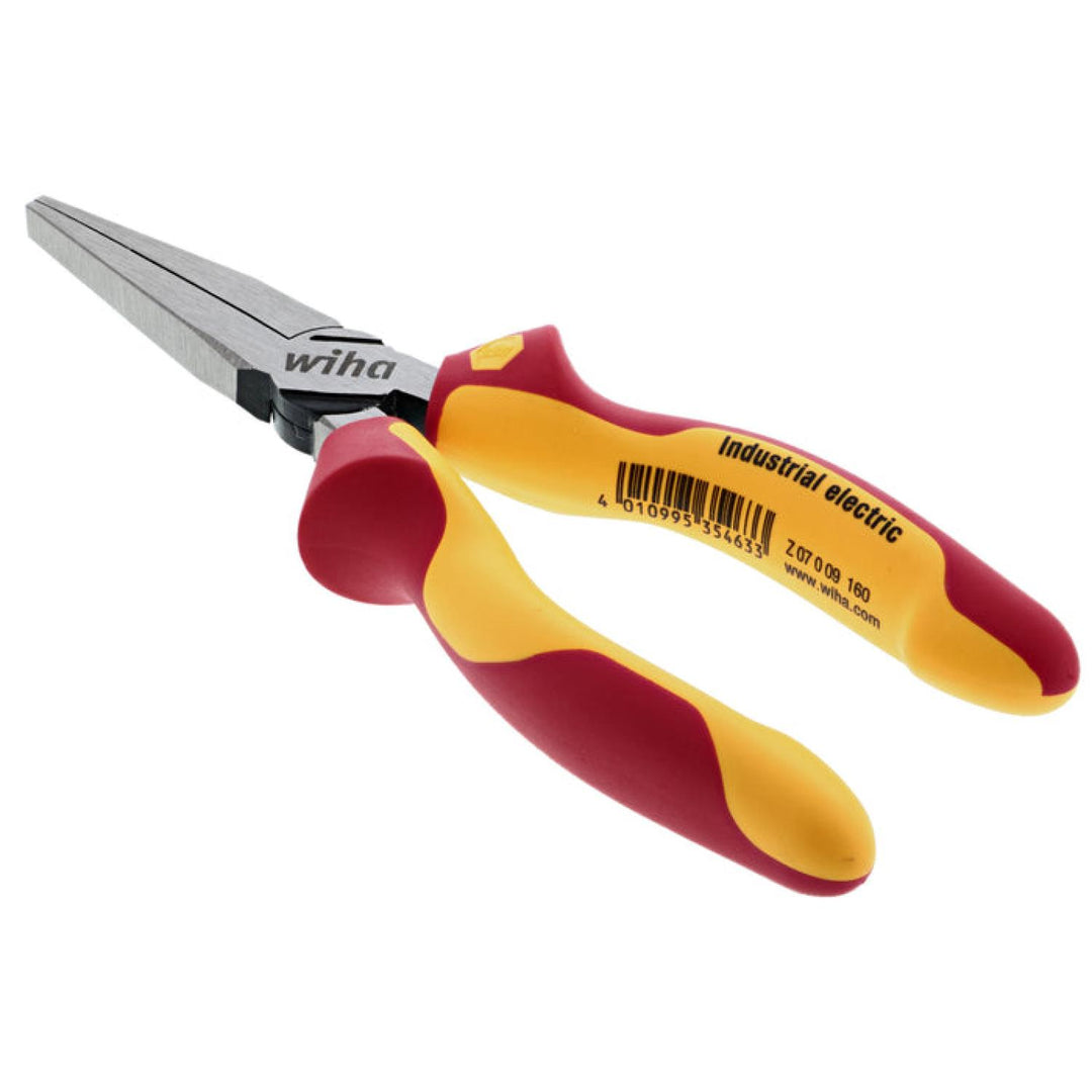 Wiha Tools 32941 Insulated Long Flat Nose Pliers, 6"