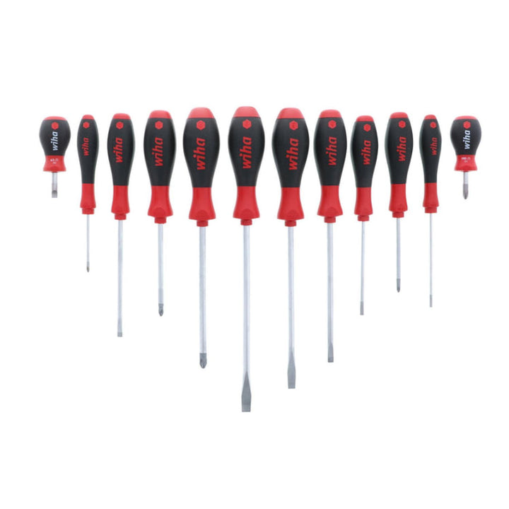 Wiha Tools 30297 SoftFinish Slotted/Phillips Screwdriver Set, 12 Pc. Set