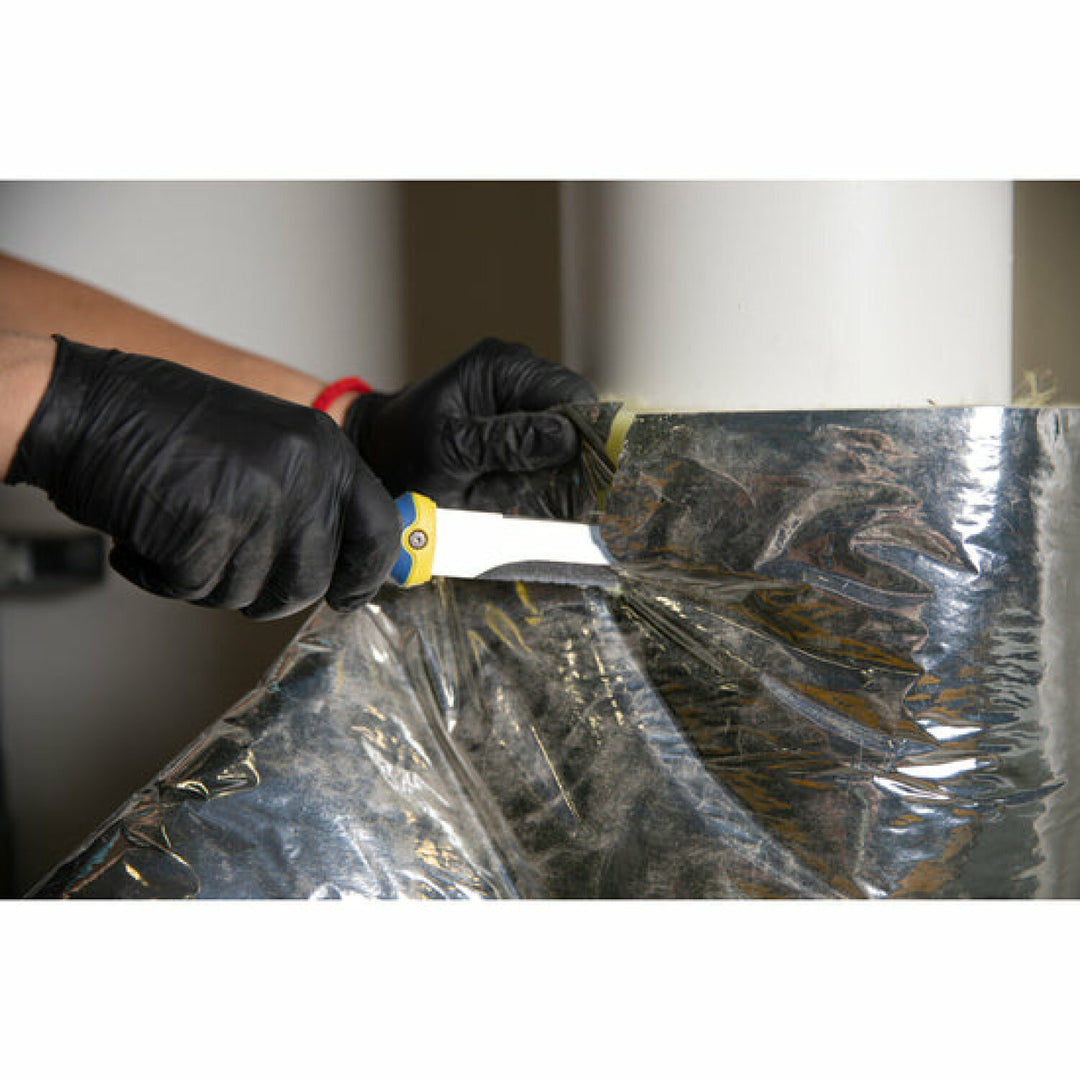 Estwing 42454 5.5-Inch Fixed Blade Double-Edged Multi-Purpose Duct Knife with Serrated and Smooth Edges and Hard Nylon Sheath