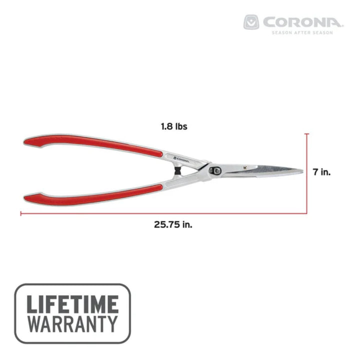 Corona HS15340CC PrecisionCUT Aluminum Hedge Shears 7-1/4 in. blades, 12-3/4 in. handles