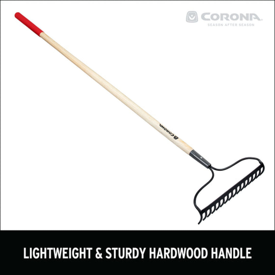 Corona RK16000  Hardwood Handle Bow Rake, 16 Tine