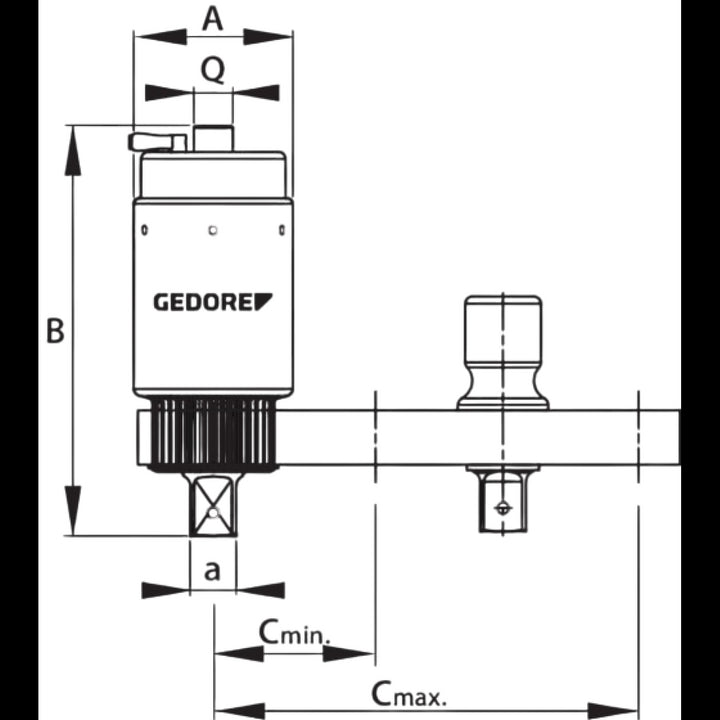 Gedore 2653087 Torque Multiplier DREMOPLUS ALU 4000 Nm