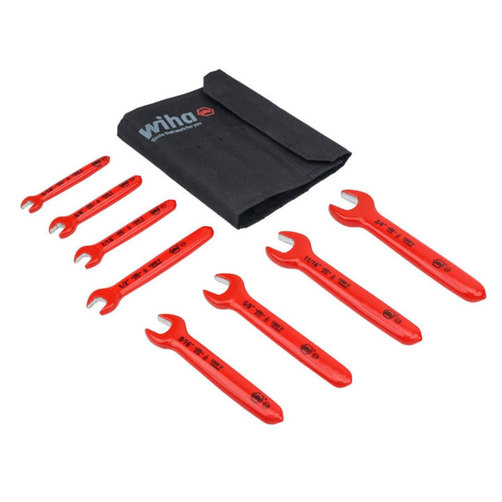 Wiha Tools 20192 Insulated Open End Inch Wrench Set, 8 Pc.