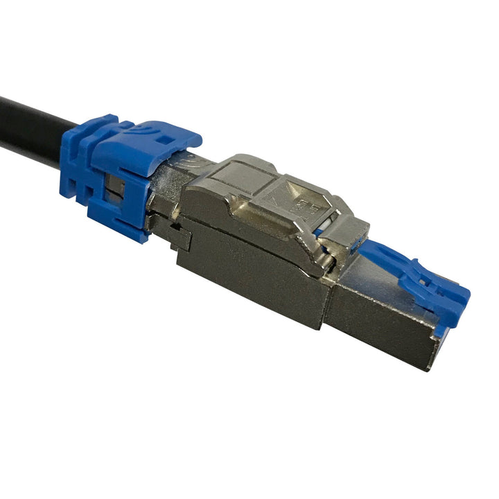 Platinum Tools 106250 Field-Installable RJ45 CAT6A/7 Connector, 8P8C, Shielded with Internal Ground — 1pc in Bulk Bag