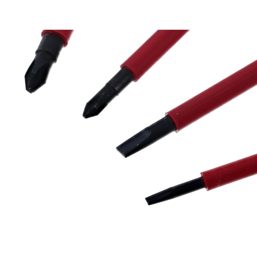 Wiha Tools 32983 Insulated Industrial Diagonal Cutters and Screwdrivers Set, 5 Pc.