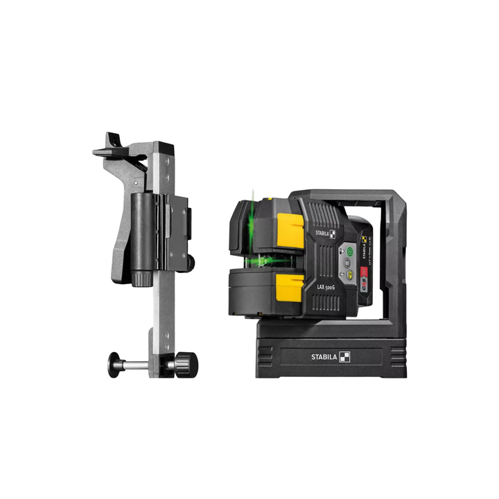 Stabila 03510 Cross-line laser LAX 500 G, 12 V system, 5-piece set, without rechargeable battery and charger