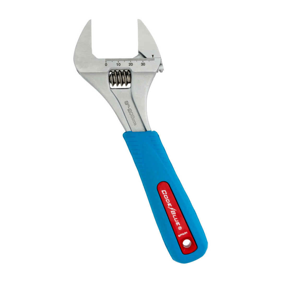 Channellock 8SWCB 8-Inch  Code Blue Wideazz Slim Jaw Adjustable Wrench