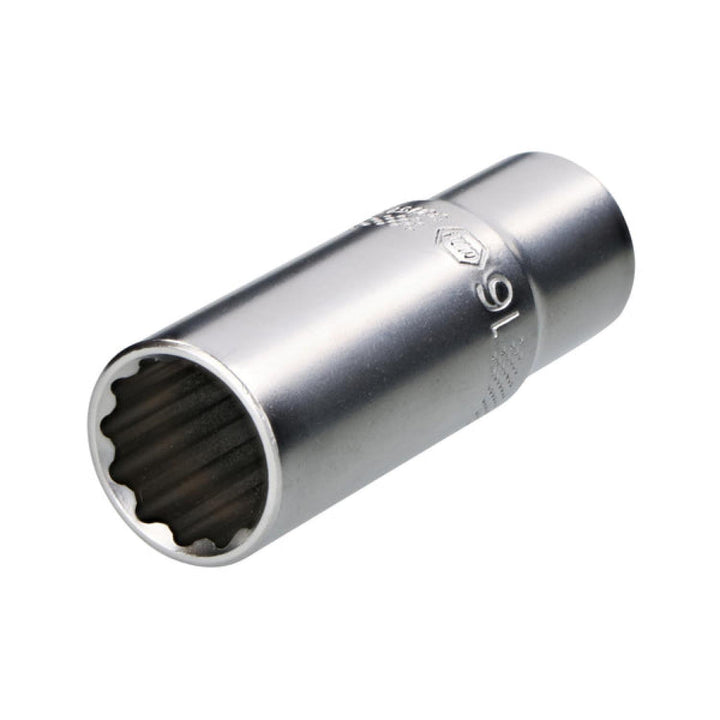 Wiha Tools 33759 12 Point - 3/8" Drive Deep Socket 16.0 mm