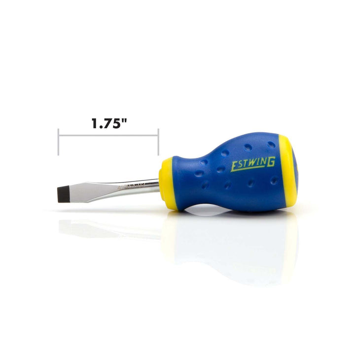 Estwing 42451-02 1/4-Inch x 1-3/4-Inch Magnetic Slotted Tip Stubby Screwdriver with Ergonomic Handle