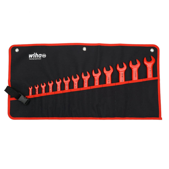 Wiha Tools 20196 Insulated Open End Metric Wrench Set w/ Tray, 13 Pc.
