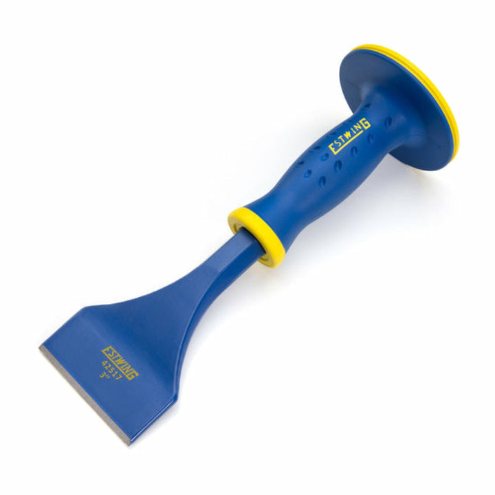Estwing 42517 3-Inch Wide Flooring Chisel with Protective Hand Guard Grip