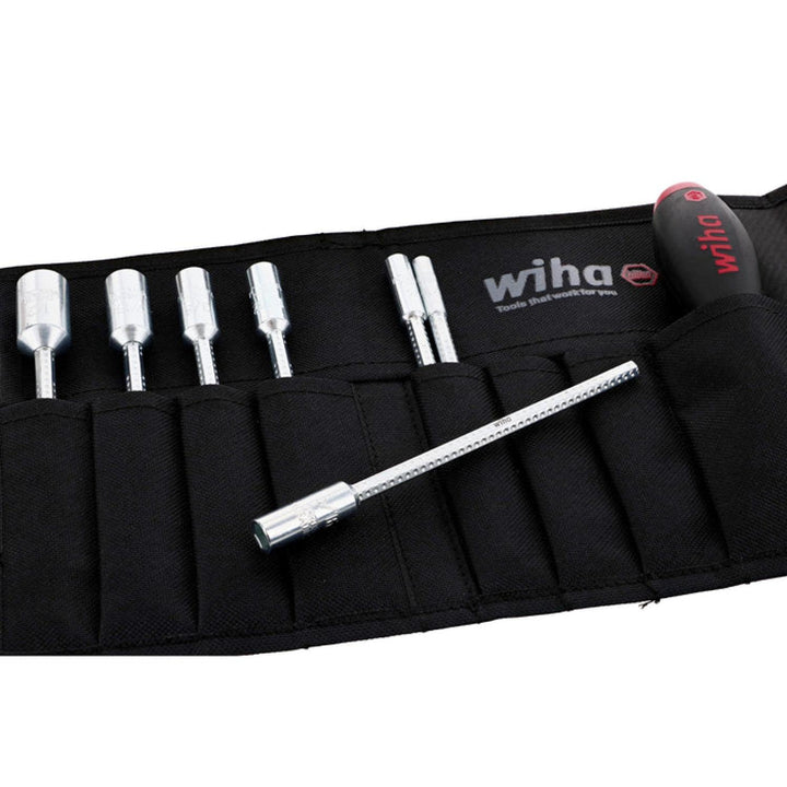 Wiha Tools 28196 8 Piece Drive-Loc VI SAE Nut Driver Pouch Set
