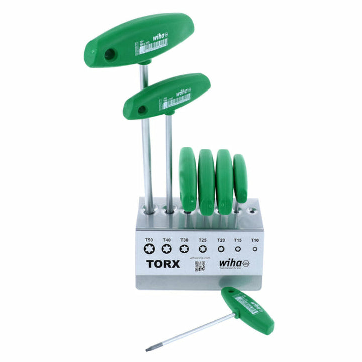 Wiha Tools 36490 7 Piece TORX T-handle Metal Stand Set