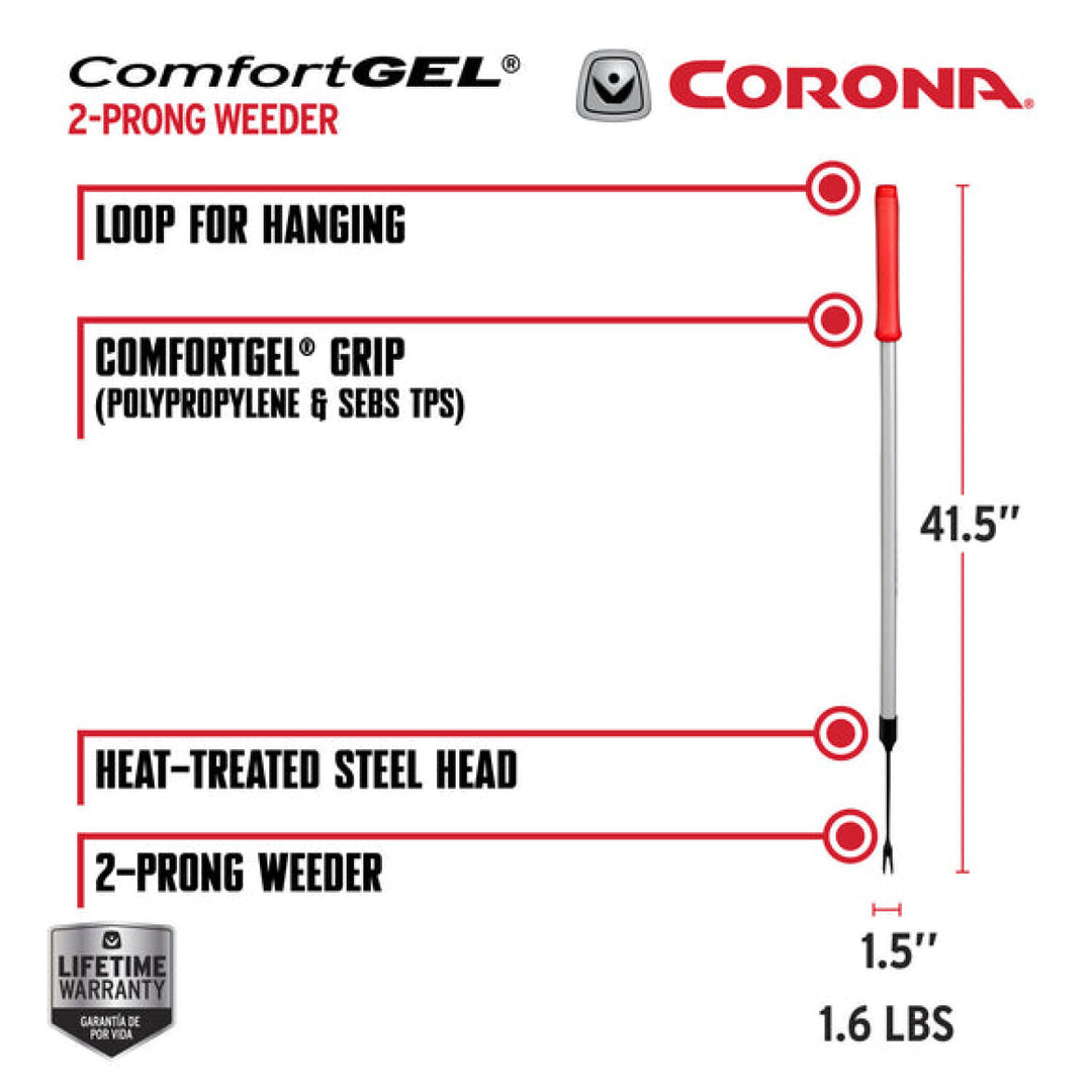 CRNA-GT 3254 · EXTENDED REACH 2-Prong Weeder with ComfortGEL® Grip