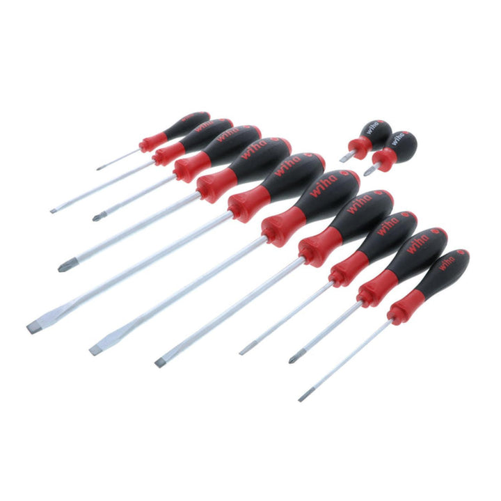 Wiha Tools 30297 SoftFinish Slotted/Phillips Screwdriver Set, 12 Pc. Set