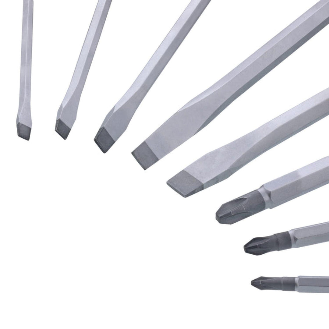 Wiha Tools 53398 MicroFinish Extra Heavy Duty Slotted/Phillips Screwdrivers, 8 Pc. Set