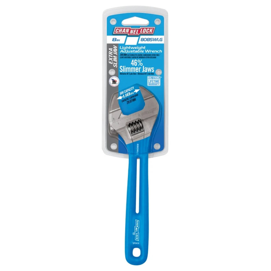 Channellock 806SWLG 6-inch Lightweight Extra Slim Jaw WideAzz® Adjustable Wrench