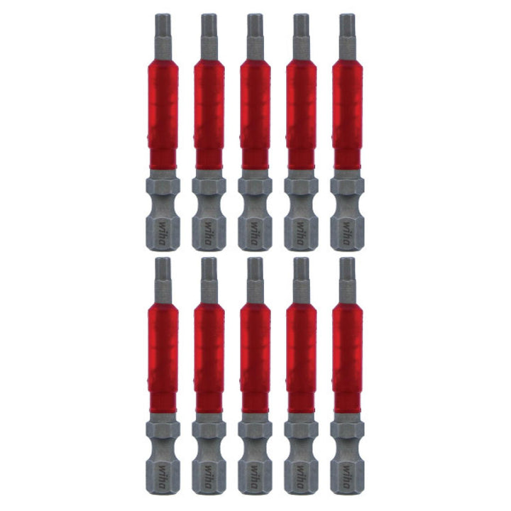 Wiha Tools 76563 MaxxTor Impact Bit Hex 3.0mm x 49mm - 10 Pack
