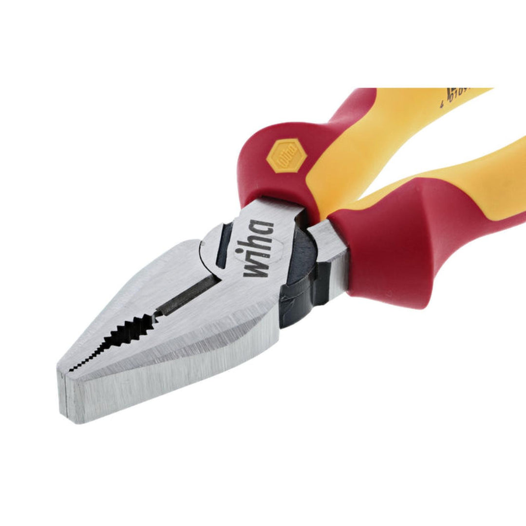 Wiha Tools 32930 Insulated Industrial High Leverage Combination Pliers, 8"