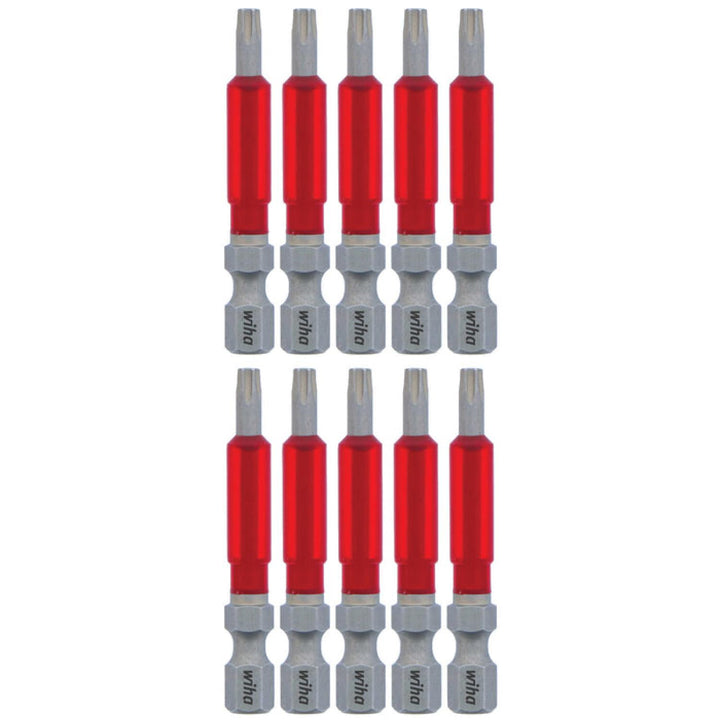 Wiha Tools 76554 MaxxTor Impact Bit TORX T15 x 49mm - 10 Pack