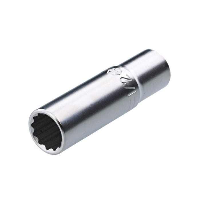 Wiha Tools 33743 3/8 Inch Drive Deep Socket, 12 Point, 1/2 Inch
