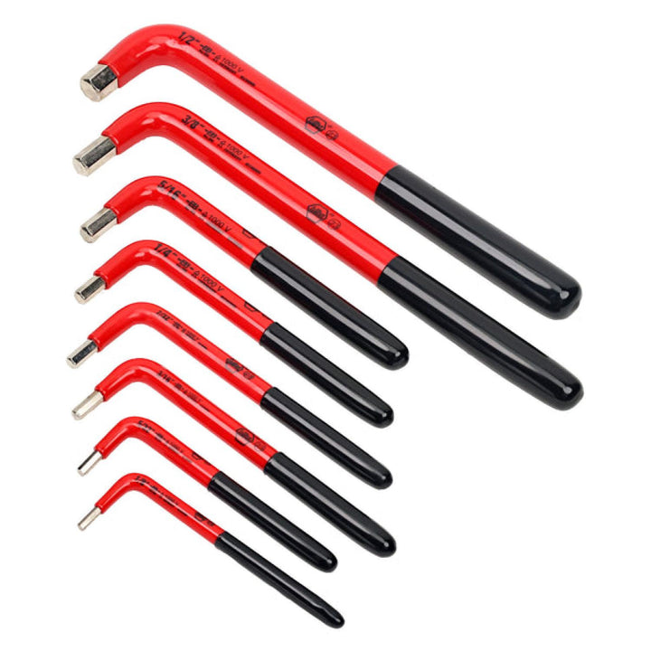 Wiha Tools 13690 Insulated Inch Hex L - Key Set, 8 Pieces