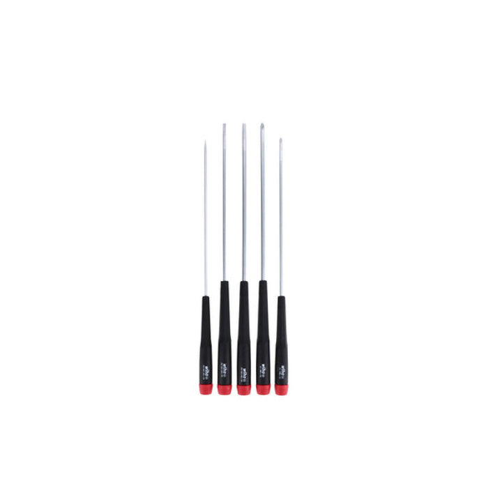 Wiha Tools 26192 Precision Long Slotted/Phillips Screwdrivers Set, 5 Pc.