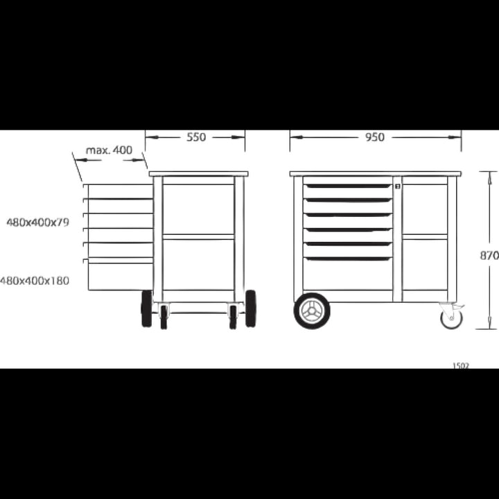 Gedore 6620540 Mobile workbench
