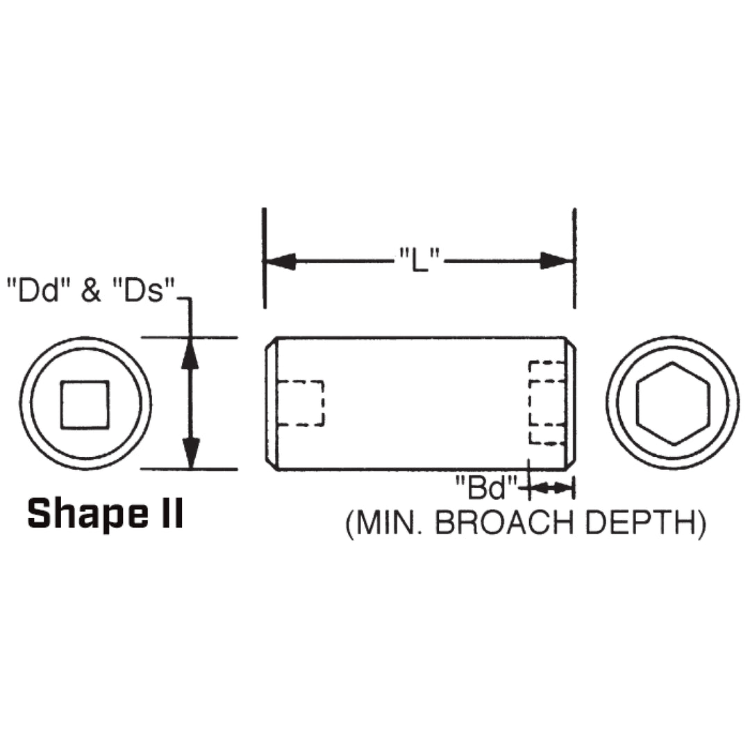 Wright Tool 85827A 2-1/2" Drive 6 Point Standard Impact Socket - 3-7/16"