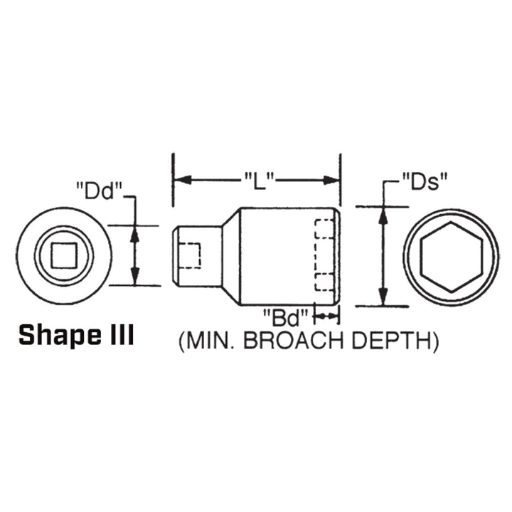 Wright Tool 848-80MM 1-1/2" Drive 6 Point Standard Metric Impact Socket - 80mm